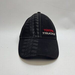 Y2K Fast Eddie x Toyota Trucks Black Cap Hat Strap Back Tire Track AOP Racing